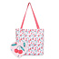 Dolly & Dotty Shopping Tote Bag Pink Cherry