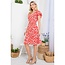 Lasoul Daisy Print Faux Wrap Dress - FINAL SALE