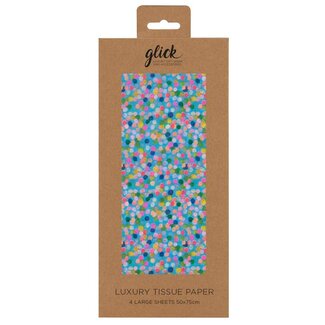 Glick Tissue - Spotty Blue