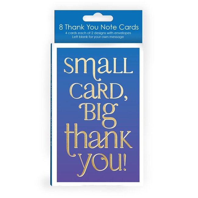 Abacus Card Ltd. Package of 8 - Thank You - 2 Designs