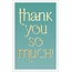 Abacus Card Ltd. Package of 8 - Thank You - 2 Designs