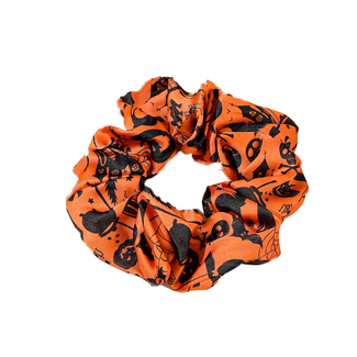 E&S Accessories Halloween Scrunchie - Orange Hocus Pocus