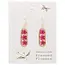 Zad Bouquet Bar Red Dried Flower Earrings