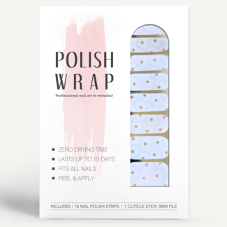 Polish Wrap Nail Polish Strips - Daisy Glitter