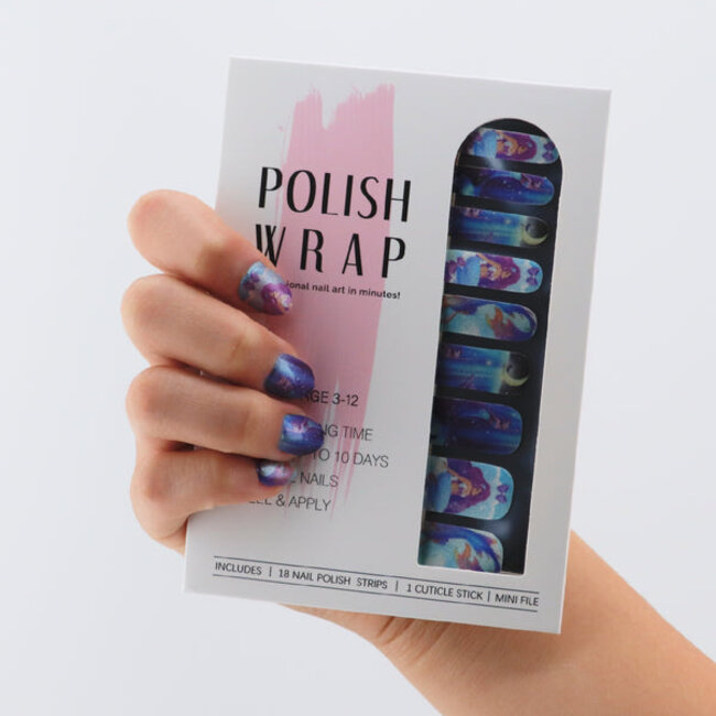 Polish Wrap Kid's Nail Polish Strips - Moonlight Mermaid