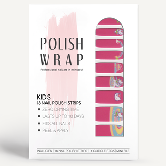 Polish Wrap Kid's Nail Polish Strips - Hello Kitty