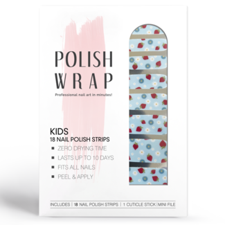 Polish Wrap Kid's Nail Polish Strips - Strawberries