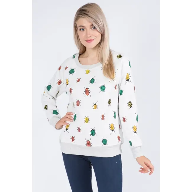 SM Wardrobe Bug Print Sweatshirt