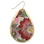 Zad Autumn Bloom Embroidered Teardrop Earrings