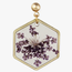 Cottage Floral Purple Earrings