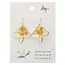 Zad Vintage Toadstool Dried Flower Earrings