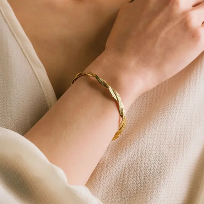 Lover’s Tempo Josie Herringbone Bracelet - Waterproof