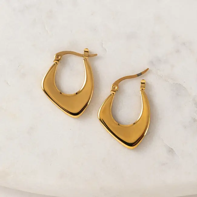 Lover’s Tempo Lila Hoops - Gold over Stainless Steel - Waterproof