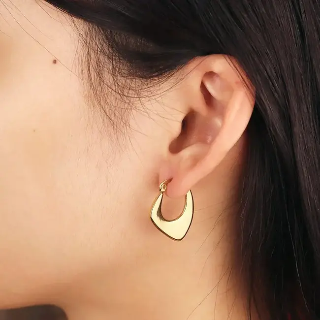 Lover’s Tempo Lila Hoops - Gold over Stainless Steel - Waterproof