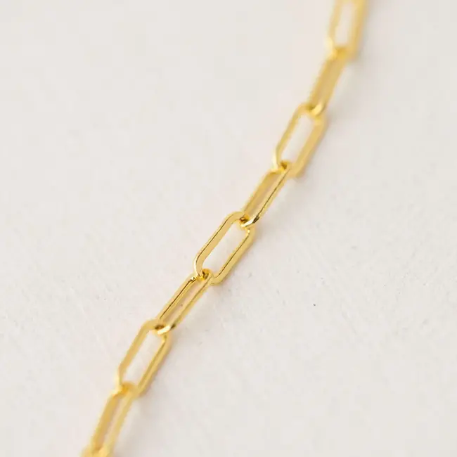 Lover’s Tempo Paperclip Chain Gold Necklace - Waterproof