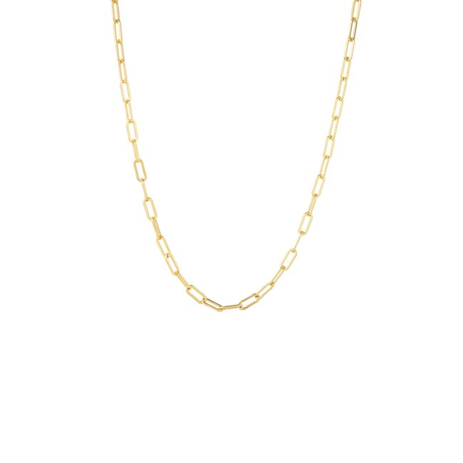 Lover’s Tempo Paperclip Chain Gold Necklace - Waterproof