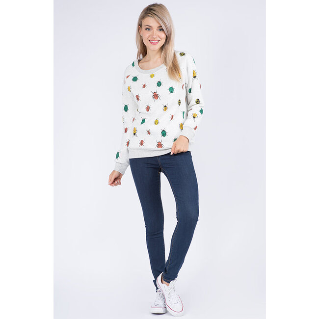 Bug Print Sweatshirt