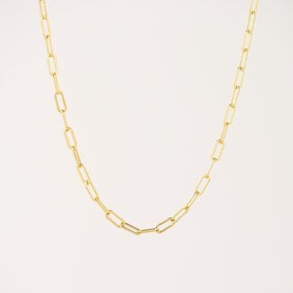 Lover’s Tempo Paperclip Chain Gold Necklace - Waterproof