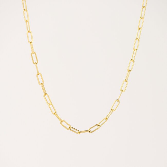 Lover’s Tempo Paperclip Chain Gold Necklace - Waterproof