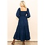 Elloh Viv - Long Sleeve Navy Maxi Dress