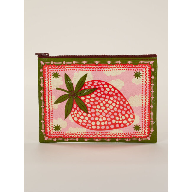 Blue Q Zipper Pouch - Strawberry Clouds