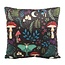 Square Dark Forest Print Cushion