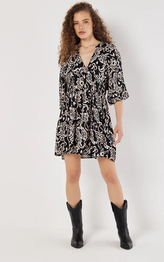 Babydoll dress black online