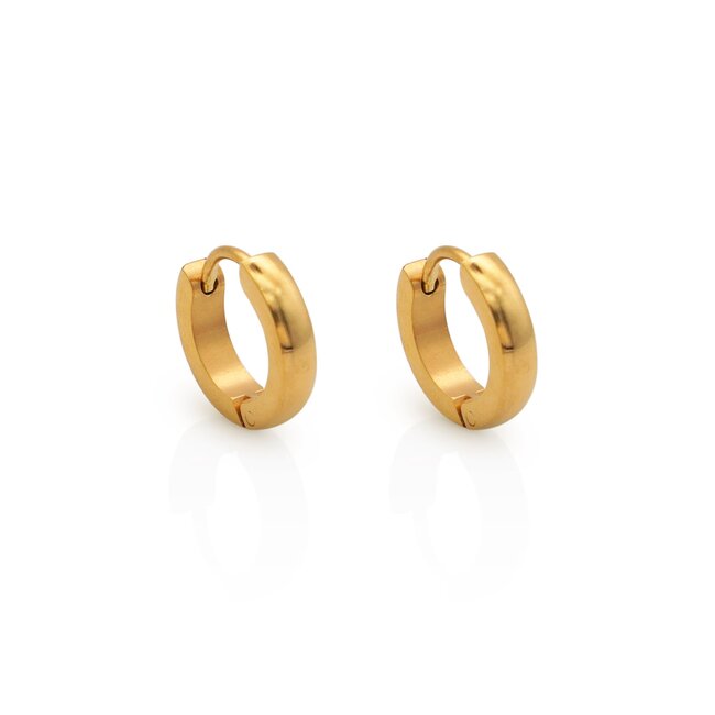 Lover’s Tempo Maya 13mm Hoop Earring - Gold - Waterproof