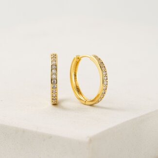 Lover’s Tempo Desi 20mm Cubic Zirconia Hoop Earring - Gold