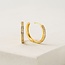 Lover’s Tempo Desi 20mm Cubic Zirconia Hoop Earring - Gold