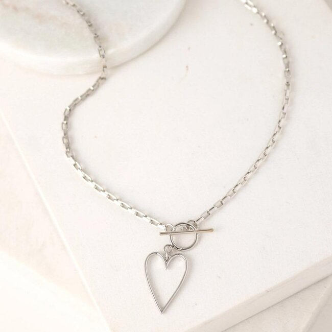 Lover’s Tempo Lovestruck Heart Necklace - Silver