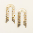 Scout Chromacolor Miyuki Rainbow Fringe Earring - Pewter Multi/Gold