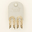 Scout Chromacolor Miyuki Rainbow Fringe Earring - Pewter Multi/Gold