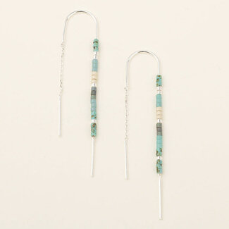Scout Chromacolor Miyuki Thread Earring - Turquoise Multi/Silver