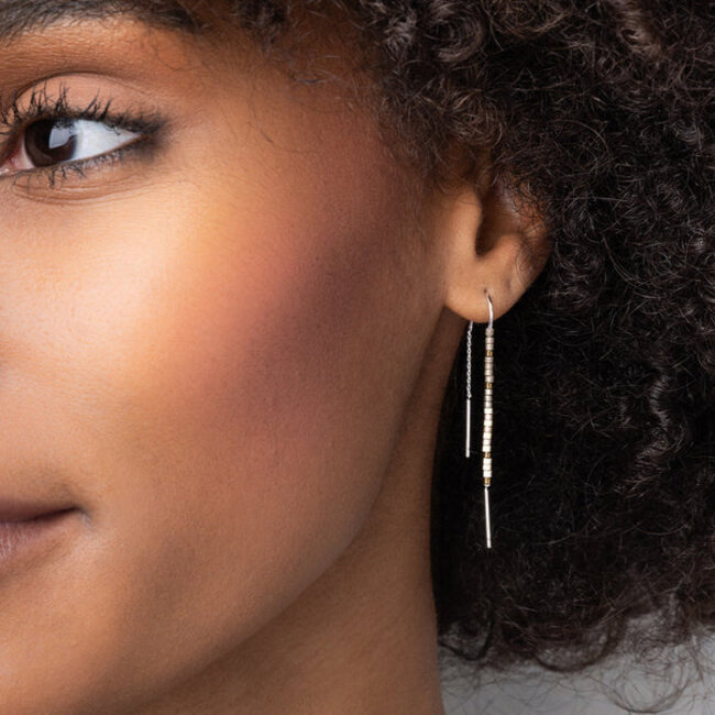 Scout Chromacolor Miyuki Thread Earring - Turquoise Multi/Silver