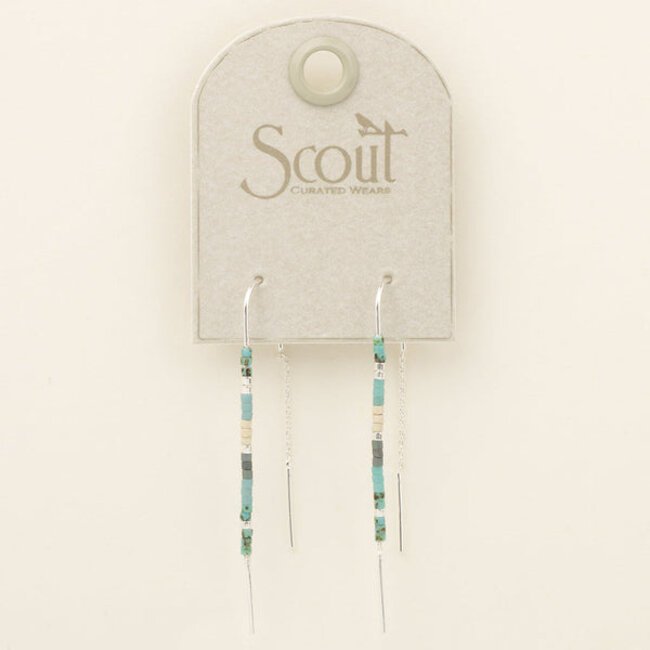 Scout Chromacolor Miyuki Thread Earring - Turquoise Multi/Silver