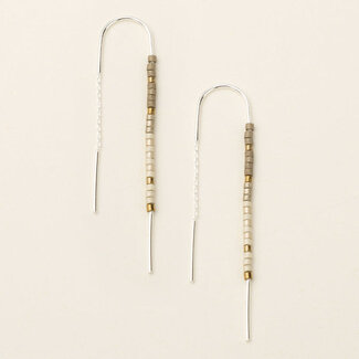 Scout Chromacolor Miyuki Thread Earring - Pewter Multi/Silver