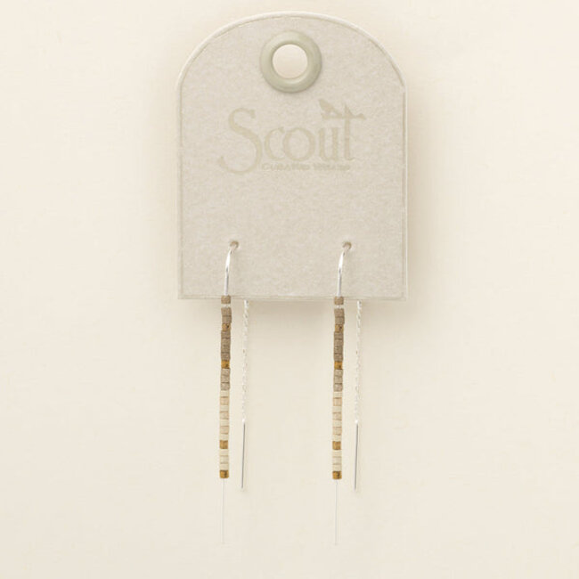 Scout Chromacolor Miyuki Thread Earring - Pewter Multi/Silver