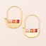 Scout Good Karma Miyuki Crescent Hoop - Pink/Multi/Gold