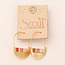 Scout Good Karma Miyuki Crescent Hoop - Pink/Multi/Gold