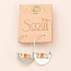 Scout Good Karma Miyuki Crescent Hoop - Mist/Salmon/Silver