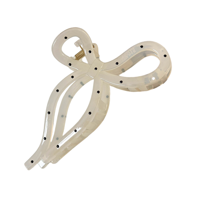 E&S Accessories Polka Dot Bow Hair Claw (more colours)