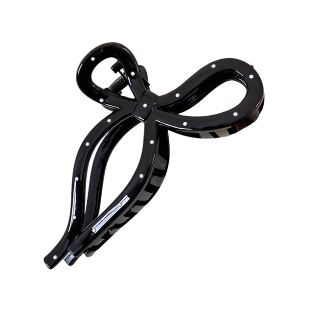 E&S Accessories Polka Dot Bow Hair Claw (more colours)