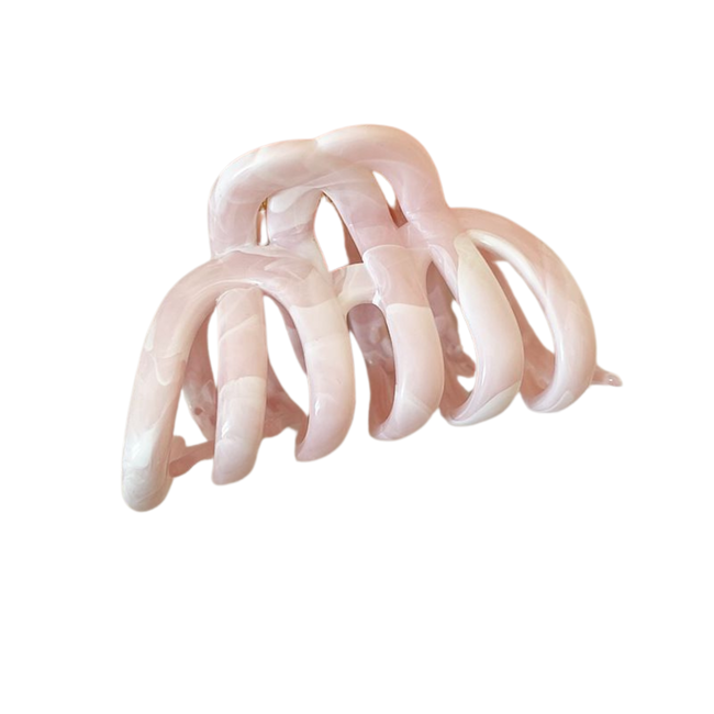 E&S Accessories Rounded Hair Claw - Marbled (more colours)