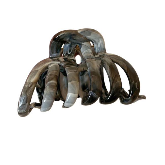 E&S Accessories Rounded Hair Claw - Marbled (more colours)