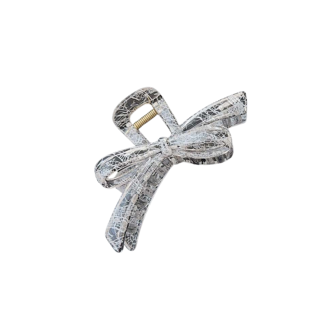 E&S Accessories Lace Pattern Bow Hair Claw (more colours)