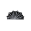 E&S Accessories Halloween Hair Claw Spider Web