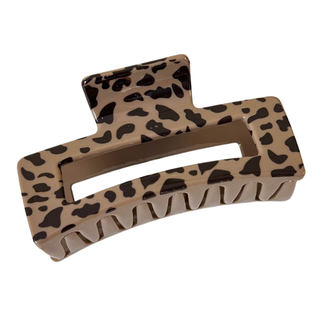 E&S Accessories Patterned Rectangular Hair Claw