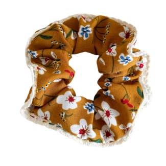 E&S Accessories Flower Scrunchie With Lace (more colours)