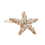 E&S Accessories Pearl and Rhinestone Starfish Barrette